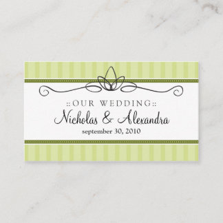 De Recepción Tarjeta web del Boda verde moda Deco Lime