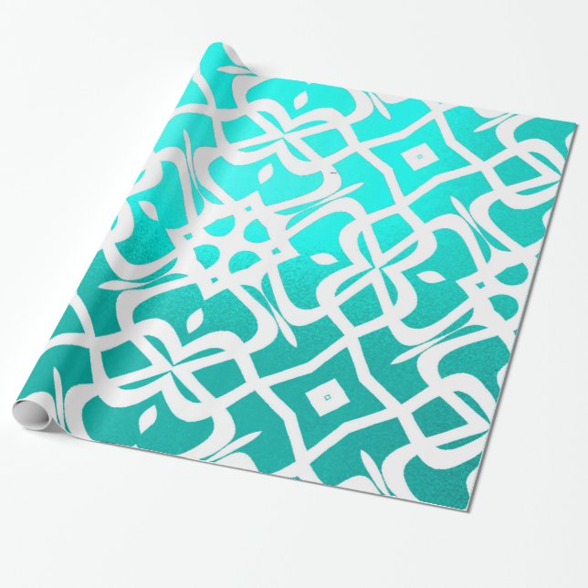 De Regalo Acondicionamiento extra elegante en azul con papel (Desenrollado)