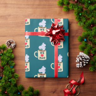 De Regalo Amamos a papá envolviendo papel