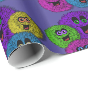 De Regalo Amigable Fuzzles Cítas Criaturas Envolver Papel
