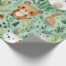 Animales pequeños regalos ideas Papel envuelto