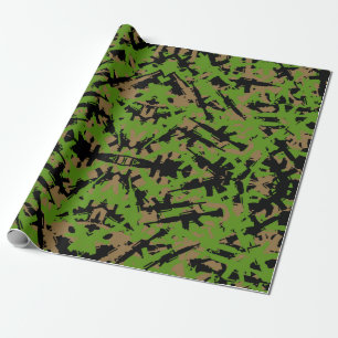 De Regalo AR-15 Papel para envolver camuflaje