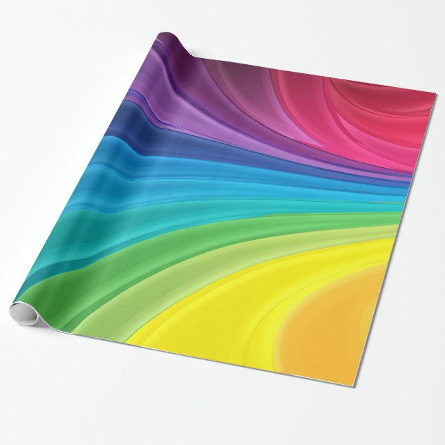 De Regalo Arcoiris Abstract Gift Papel para envolver (Desenrollado)