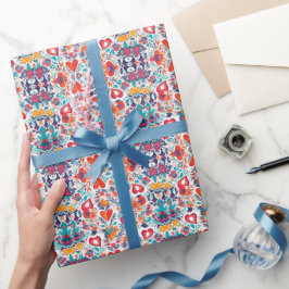 De Regalo Blooming Love Affections Valentines envuelve papel