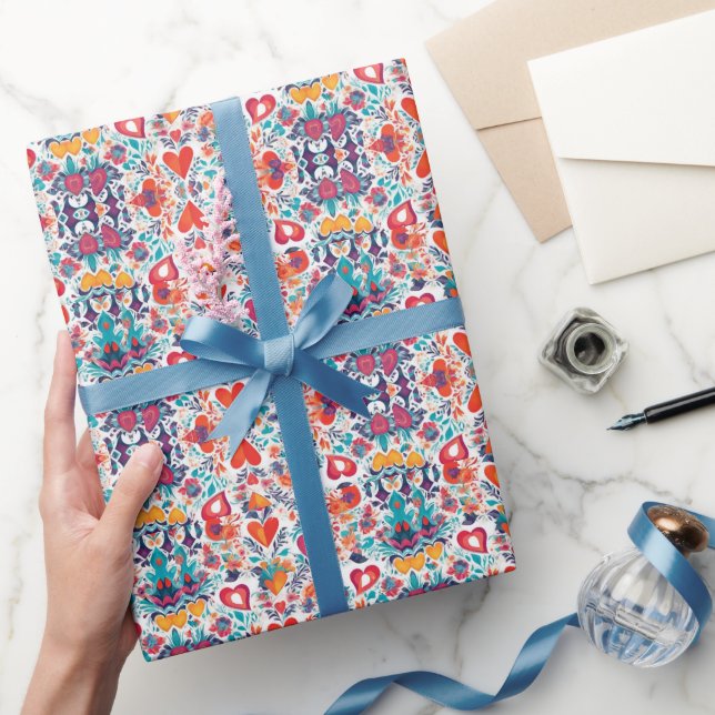 De Regalo Blooming Love Affections Valentines envuelve papel (Regalar)