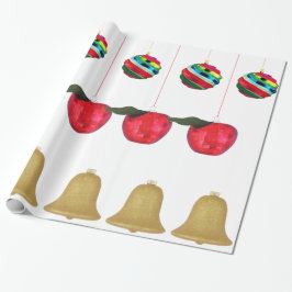 De Regalo Bombillas, manzanas, campanas envolver papel