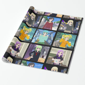 De Regalo chicas animales envuelven papel