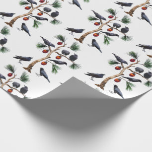 De Regalo Crows Navidades envolviendo papel