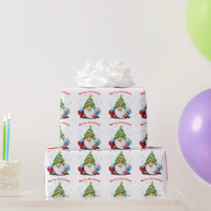 De Regalo Cute Gnome Navidades envolver papel