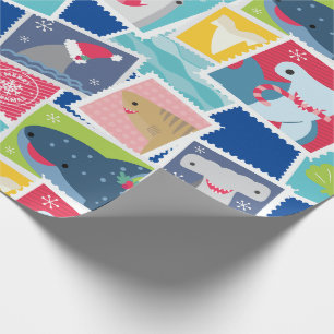 De Regalo Cute tiburón Navidades envolver papel