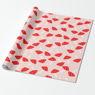 De Regalo Cute Toadstool Mushrooms Papel envuelto