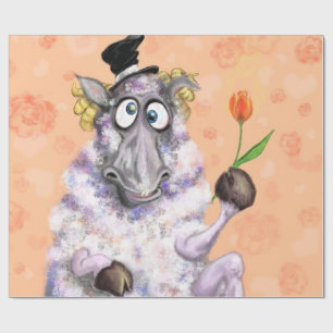 De Regalo Divertido envolver papel con In Love Ram - Románti