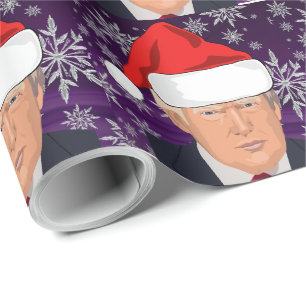 De Regalo DONALD TRUMP SANTA HAT NAVIDADES envolver papel