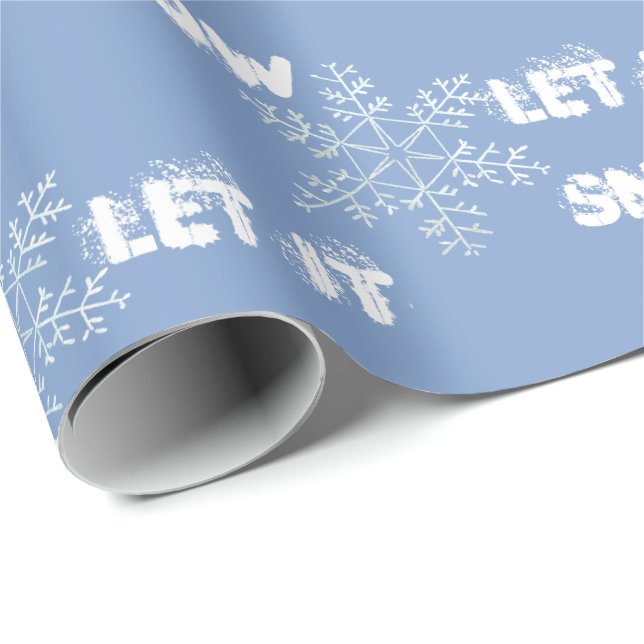 De Regalo Dreamy Snowflakes permite que nieve envuelva papel (Esquina del rollo)