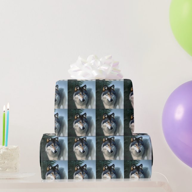 De Regalo El lobo ártico, intrépido papel (Regalos de fiesta)