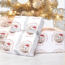 Elefante lindo bebé Navidades papel envuelto