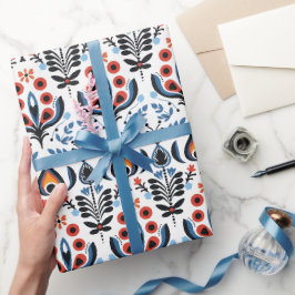 De Regalo Elegante Papel Escándalo Floral Folclórico