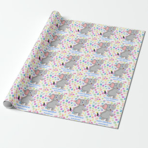 De Regalo Elephant POKER PASA Papel AZUL