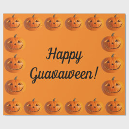 De Regalo Feliz Guavaween Jack-O-Lanterns Papel envuelto