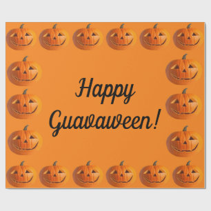De Regalo Feliz Guavaween Jack-O-Lanterns Papel envuelto