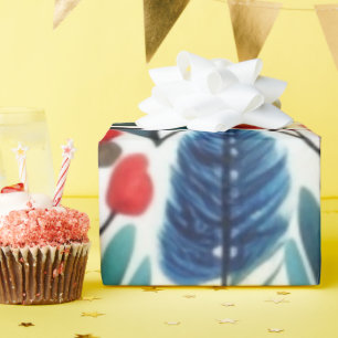 De Regalo Flores coloridas y vírgenes pájaros Papel envuelto