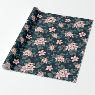 De Regalo Flores rosadas delgadas #3 Papel envuelto