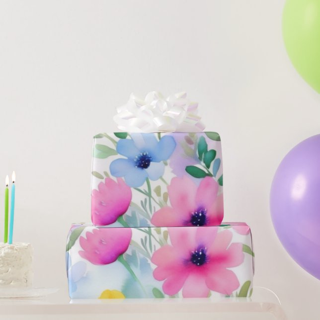 De Regalo Flores rosas adorables Papel envuelto (Regalos de fiesta)