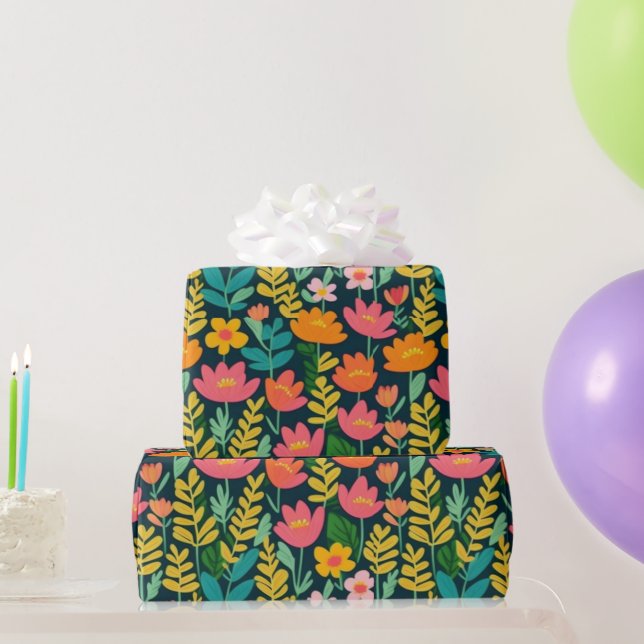 De Regalo Flores rosas adorables Papel envuelto (Regalos de fiesta)