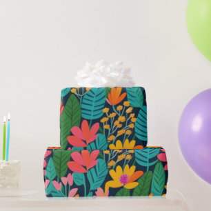 De Regalo Flores y pájaros coloridos y encantadores Papel en