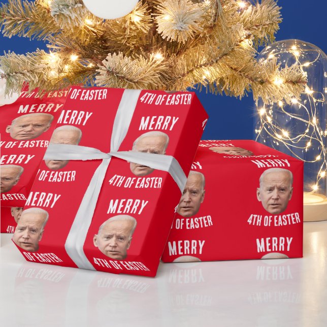 DE REGALO FUNNY BIDEN CONFUSÓ A NAVIDADES ARRASTRANDO PAPEL (Vacaciones)