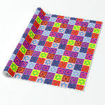 De Regalo Giftwrap - Estrellas judías - Papel chirrido<br><div class="desc">Regalos - Chanukah - Festividades judías - Hanukah - Envoltura de regalo - Papel de envolver regalo - Arte pop - Papel colorido</div>