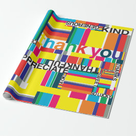 De Regalo Gracias por envolver papel colorido y divertido ar