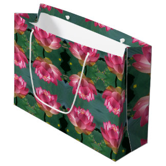 De Regalo Grande Bolsa Lg Gift Pink Lotus