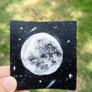 De Regalo Grande Bolsa pintada a mano con olas del océano iluminada