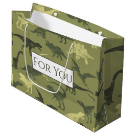De Regalo Grande Dinosaurios Patrón Jurásico Para Usted Gran Bolsa 