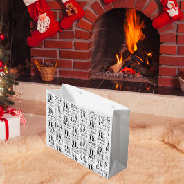 De Regalo Grande Navidades cierren ilustracion divertido gran bolsa