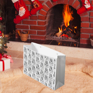 De Regalo Grande Navidades cierren ilustracion divertido gran bolsa