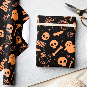 De Regalo Halloween envolviendo papel niños adorables Naranj
