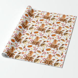 De Regalo Hedgeogs y ardillas envolverán papel