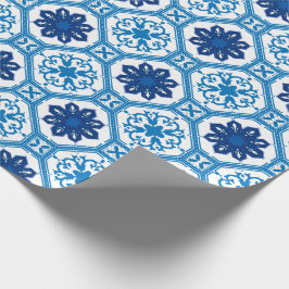 De Regalo 💙 Hermosos Azulejos azules I Papel envuelto