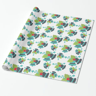 De Regalo Holly Berry Jingle Bells Navidades envuelto papel