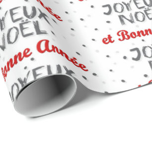 De Regalo Joyeux Noël - Navidades franceses envuelven papel