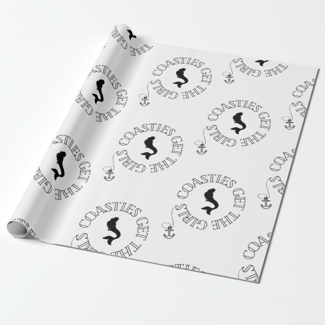 De Regalo Las costas reciben papel envuelto a los Chicas (Desenrollado)