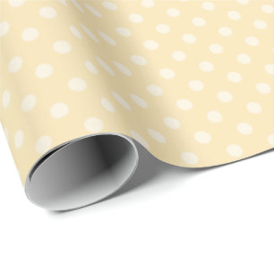 De Regalo Lemon chiffon micropuntos amarillos papel envolven