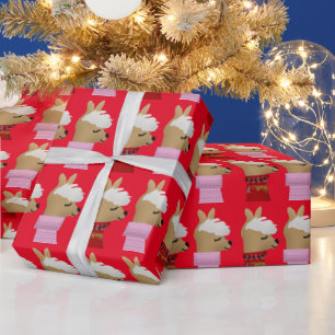 DE REGALO LLAMA ALPACA NAVIDADES ESCRIBIENDO PAPEL