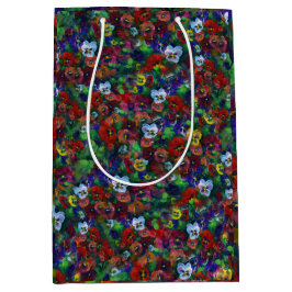 De Regalo Mediana Bolsa Pansy Gift (roja)