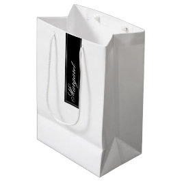 De Regalo Mediana Bolsa Personalizada con Nombre Elegante