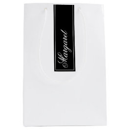 De Regalo Mediana Bolsa Personalizada con Nombre Elegante