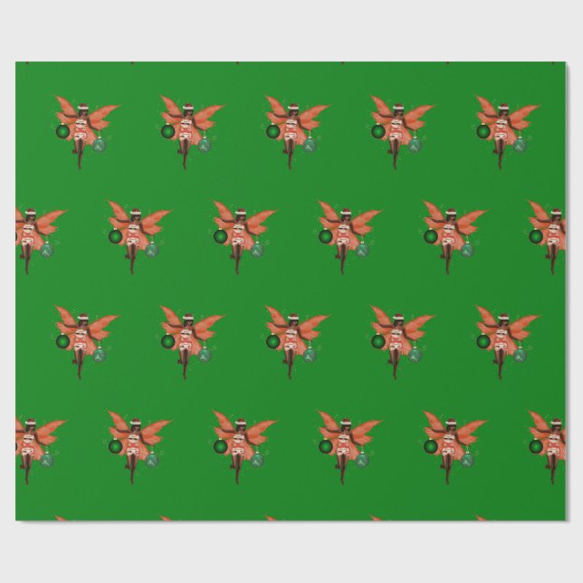 De Regalo Navidades afroamericanos preparan papel para envol (Superficie plana)