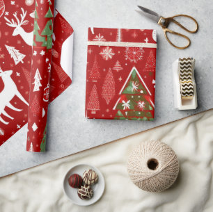 De Regalo Navidades animales Papel envuelto Santa Claus